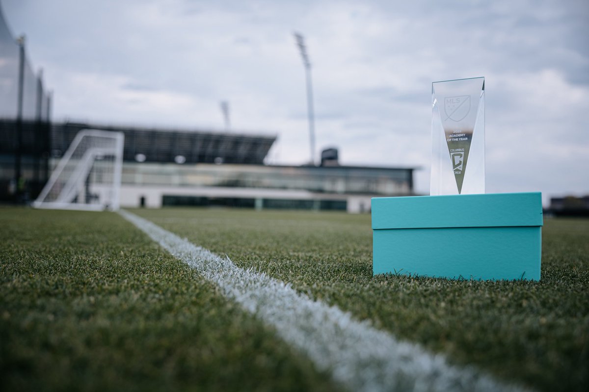 Celebrating this collective award 🏆 The 2023 Academy of the Year trophy has landed in Columbus 🛬 #Crew96 | #VamosColumbus