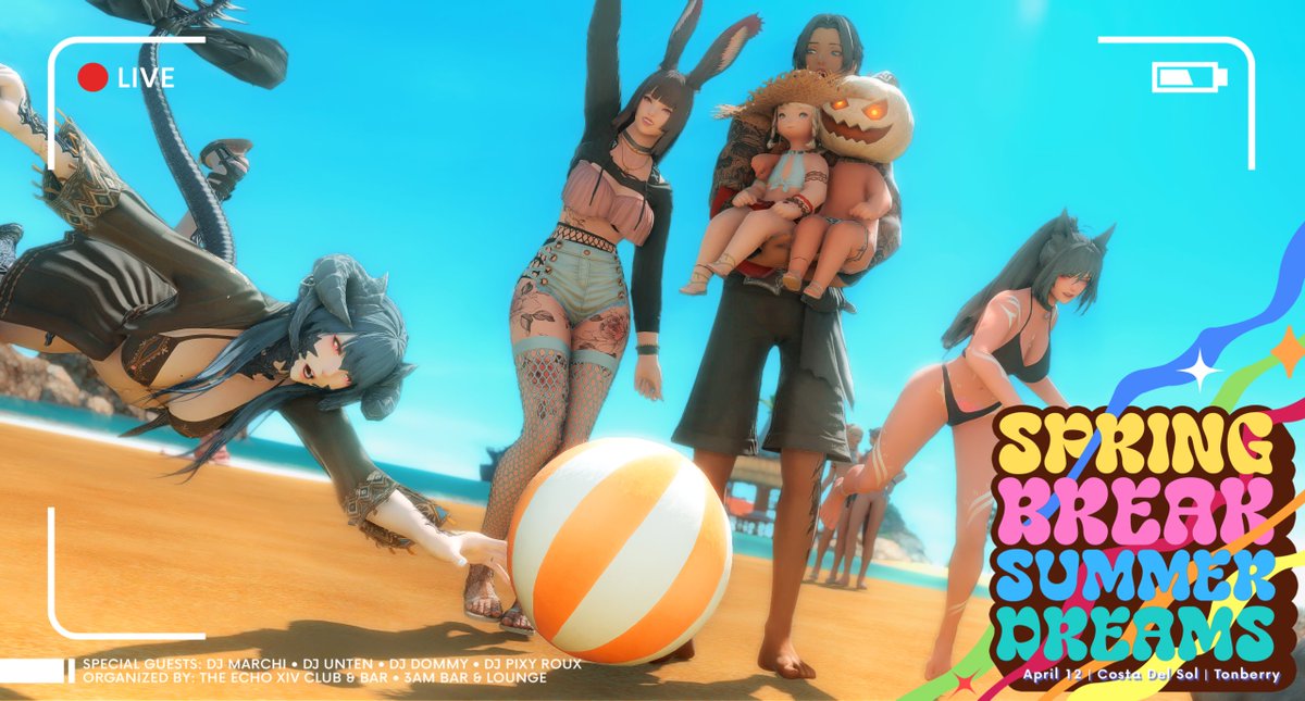 The beach party was popping off!! Had a lot of fun! #Echox3am <a href="/eorzea3am/">3AM</a> <a href="/TheEchoXIV/">TheEchoXIV NightClub</a>