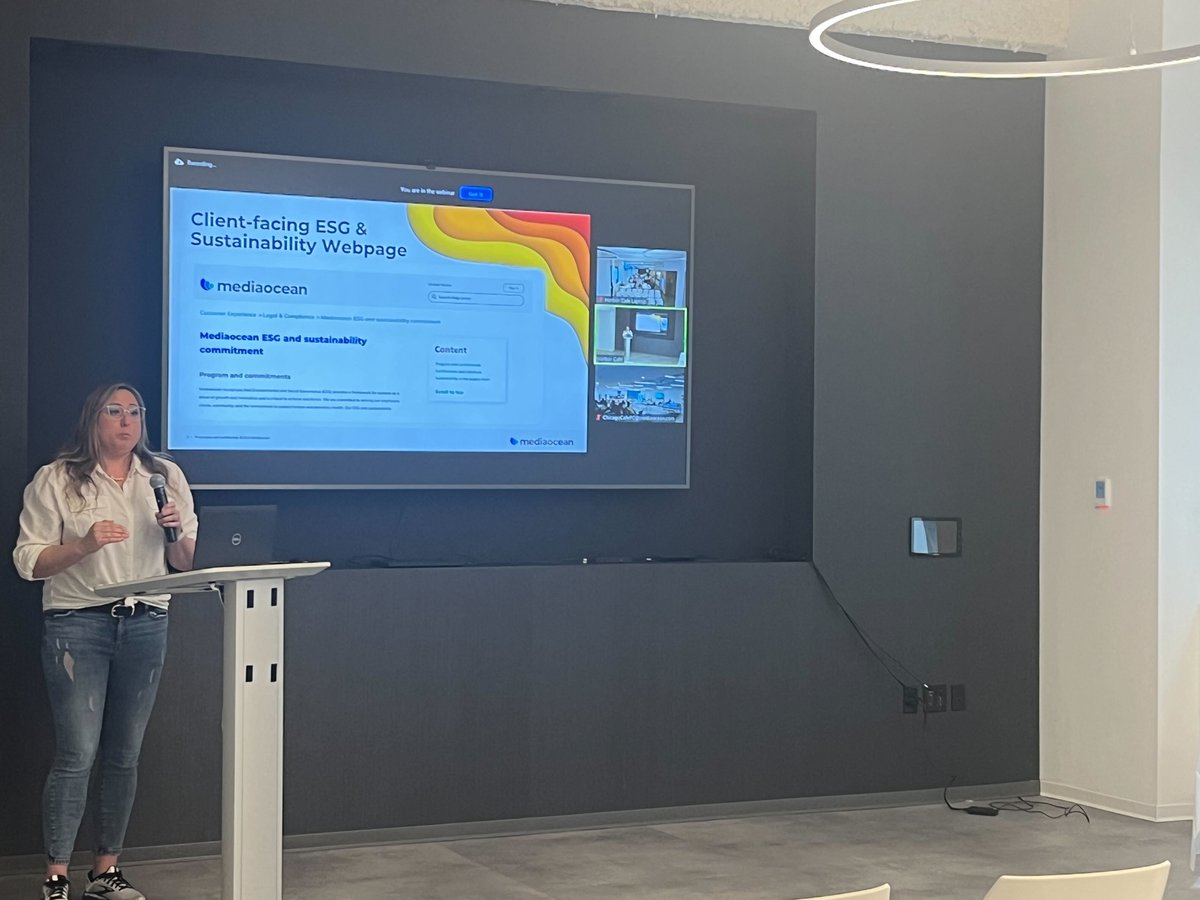 TeamMediaocean's tweet image. Exciting chat on #sustainability in ad tech and prioritizing low-carbon campaigns with #AdNetZero &amp;amp; @SightlyHQ! We also made native pollinator seed pods!🐝 Our NYC office hosted a workshop on our own sustainability and social impact initiatives. #TeamMediaocean #EarthMonth2024