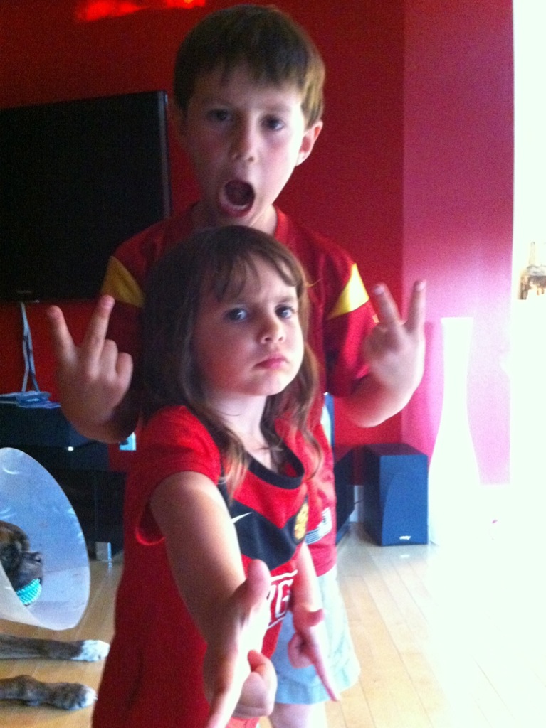 This is probably my favourite photo of my kids (many years ago). Captures so much of their essence.