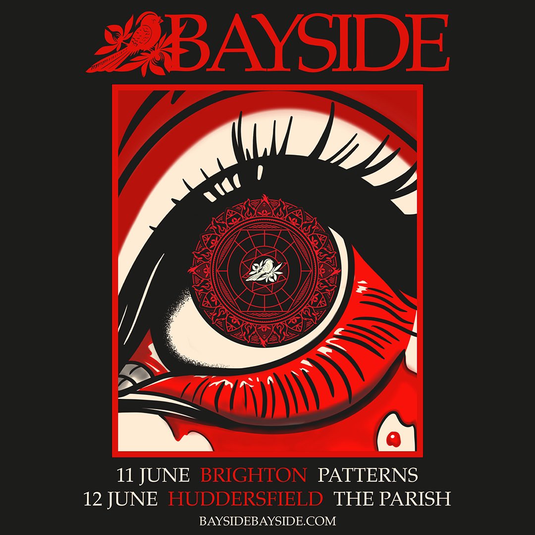 We couldn’t make a trip alllll the way across the pond for @DownloadFest and not play a few more gigs, right? Tickets are on sale now for two additional UK shows at baysidebayside.com! 11 June - Brighton - @PatternsBTN 12 June - Huddersfield - @ParishHudd