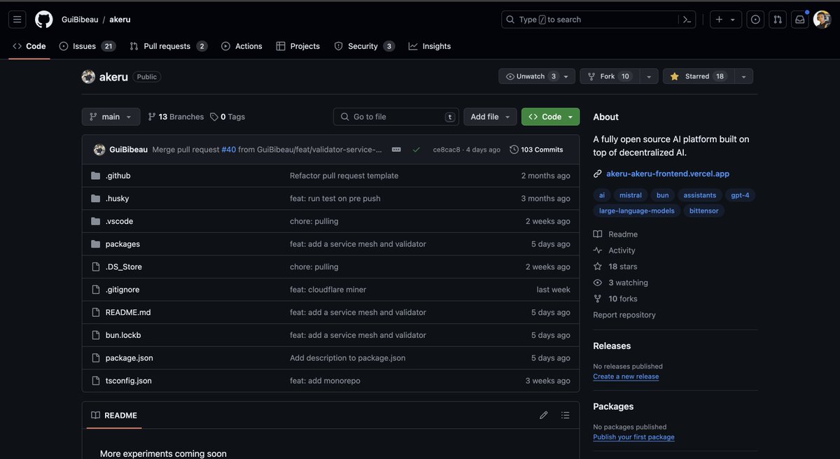 toby_solutions's tweet image. Hello awesome community people and friends, my awesome folks and I are working on an exciting decentralized open-source AI project that you can use to build your own AIs and we'd appreciate your support!!!
You can retweet, star the repo and spread the word, thank you in advance!…