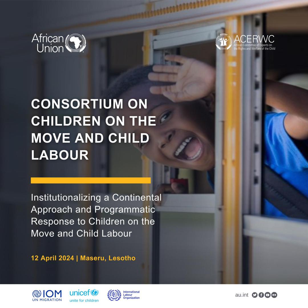IOM is proud to be part of the continental consortium on Children on the Move and Child Labour. Together, we can create a world where children on the move are protected, empowered, and given the chance to realize their full potential. @UNICEF @ilo @acerwc