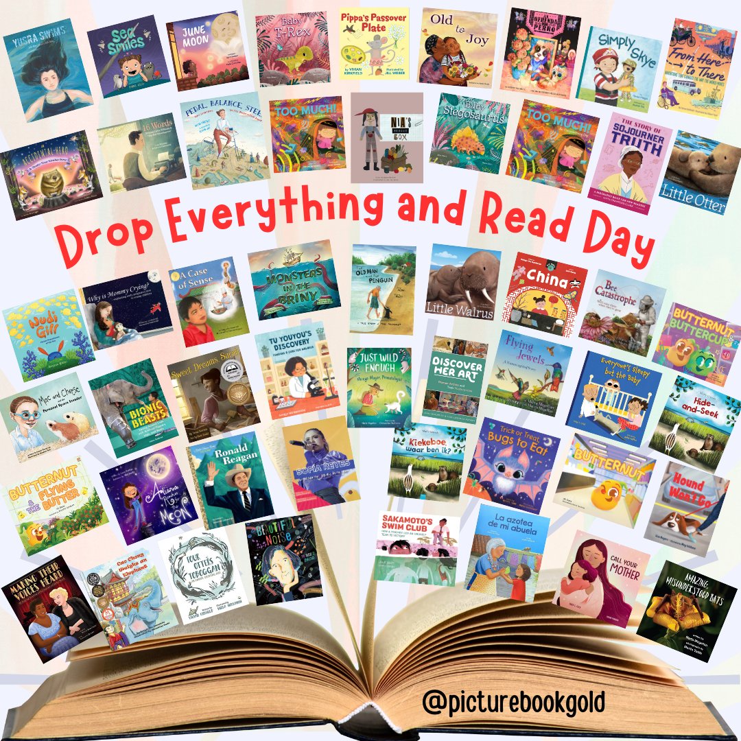 Today is Drop Everything and Read Day #dearday, so I'm sharing some wonderful titles by @picturebookgold authors and illustrators! Go grab a great book!📚