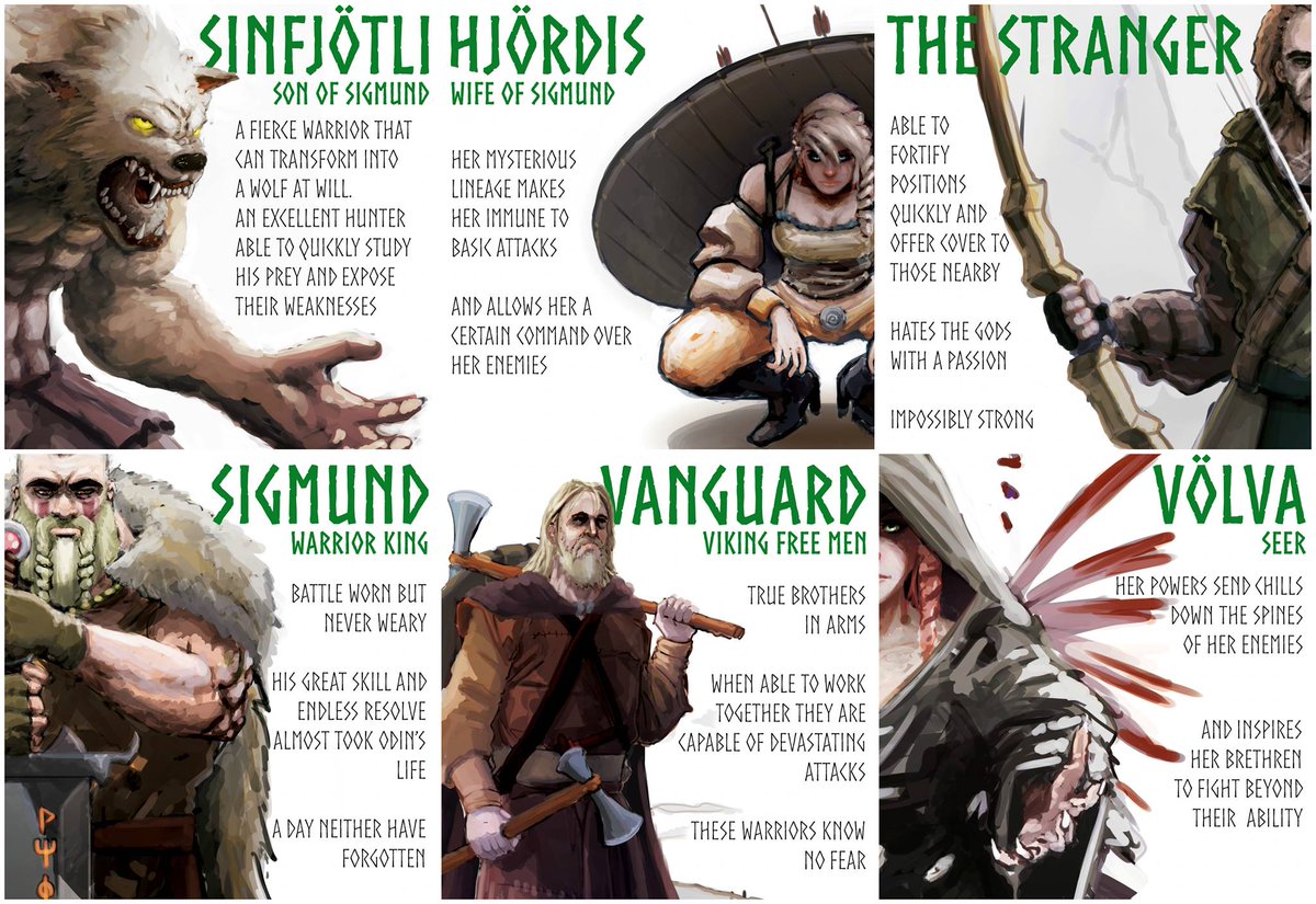 Norsemen 
We hope you are enjoying our character content this week!
#norse #boardgame #wotan