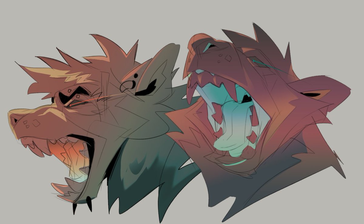 👀💕 Love doodling snarly angry lil dip shits