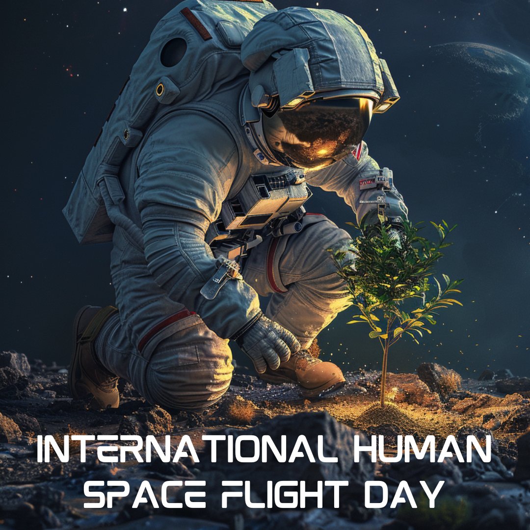 🚀✨ Happy Human Space Flight Day! Today, we celebrate the brave astronauts who help us see Earth like never before. Their observations from space are vital in understanding and combating climate change. Don't forget to thank an astronaut today! #HumanSpaceFlightDay