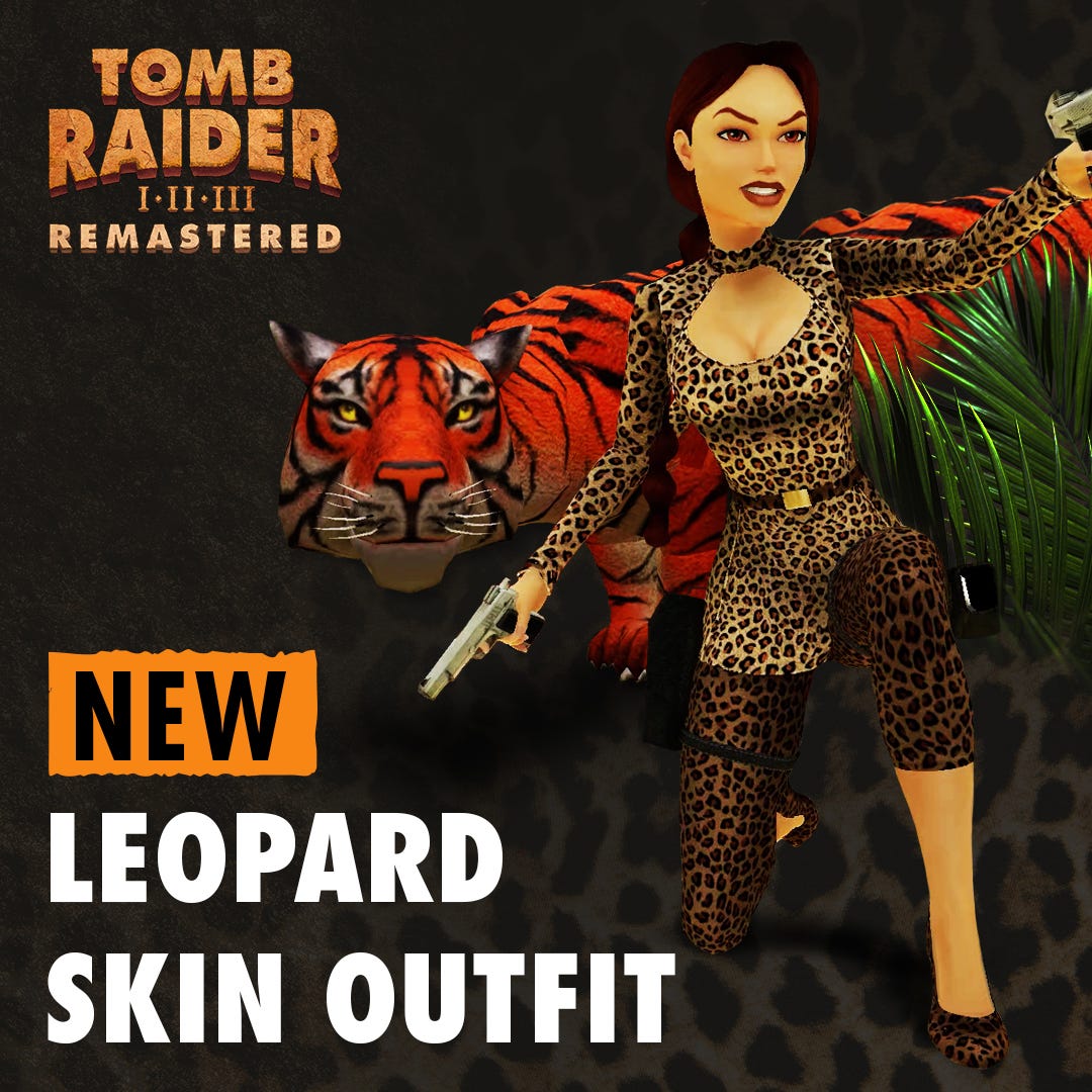 Tomb Raider 1-3 Remastered has been updated with fixes and a new leopard print outfit: eurogamer.net/lara-croft-emb…