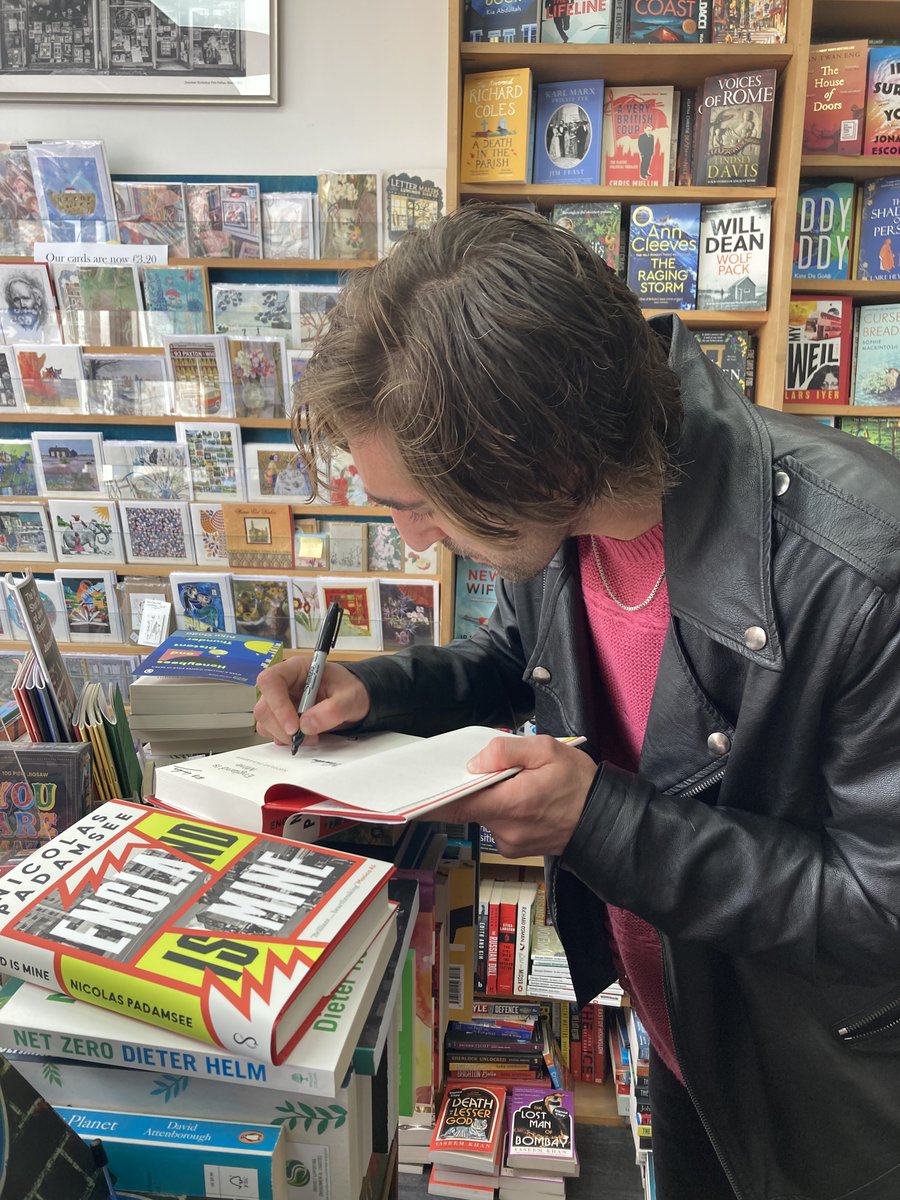 Local author @nicholaspadamsee signing his great book #EnglandIsMine.