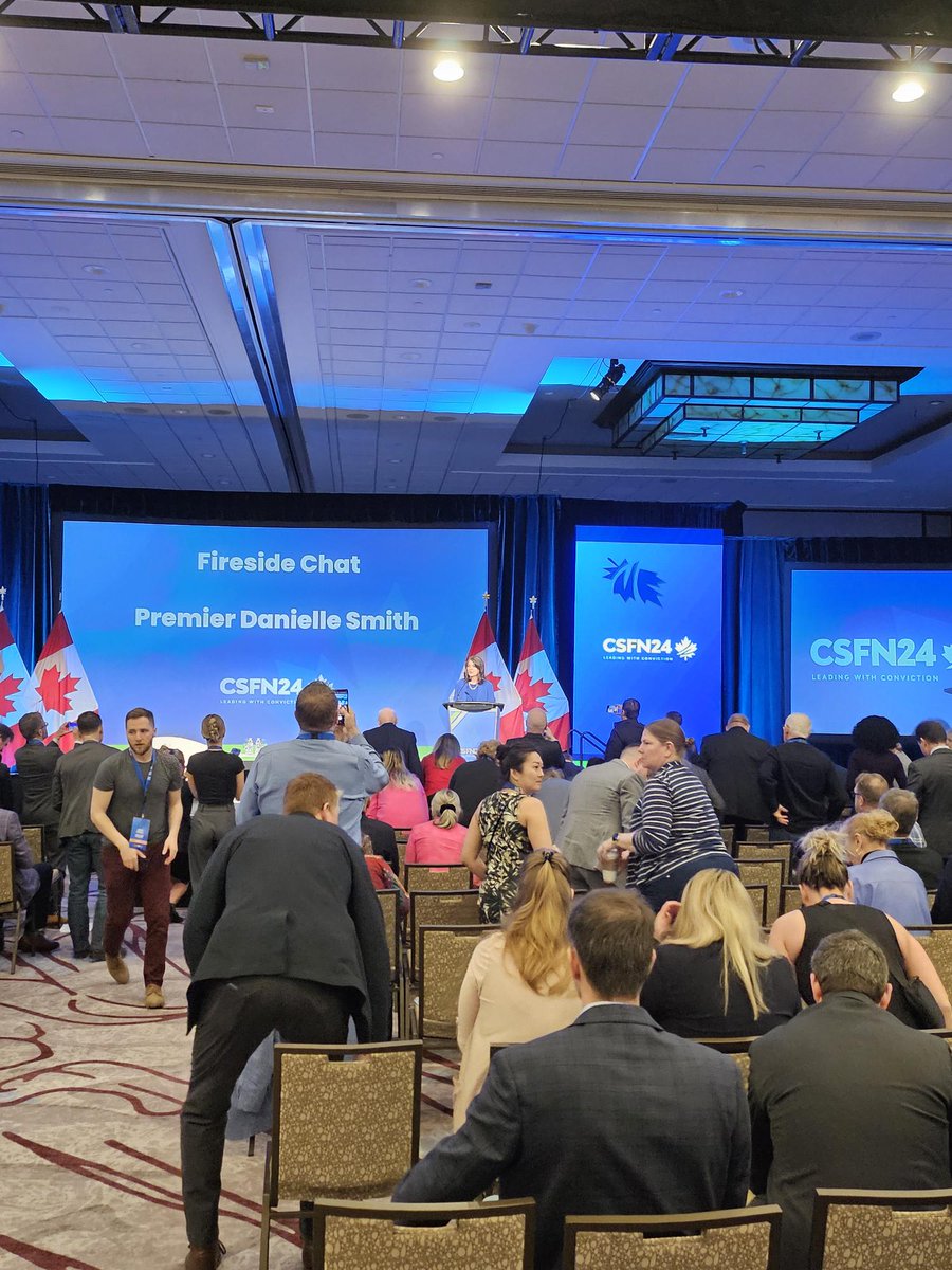 CdnStratGroup's tweet image. CSG Partner @MichaelLohner and VP, Government Relations @BrentKossey attended the @canstrongfree conference in Ottawa this week. They kicked off their day with Premier Smith's engaging fireside chat where she touched on her visionary plans for the future of Alberta. #CSFN24