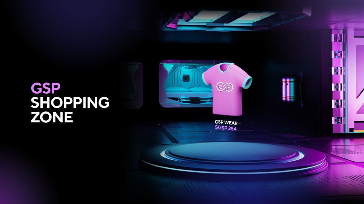 Love online shopping? 🛍️

Want to shop in a #metaverse? 🌐

$GSP Shopping zone is the place to be, a place for buying &amp; selling all things #NFT!🤩

It is made of three sections.

✅GSP City Hypermarket
✅GSP City P2P Market
✅Restaurants and Lunchroom