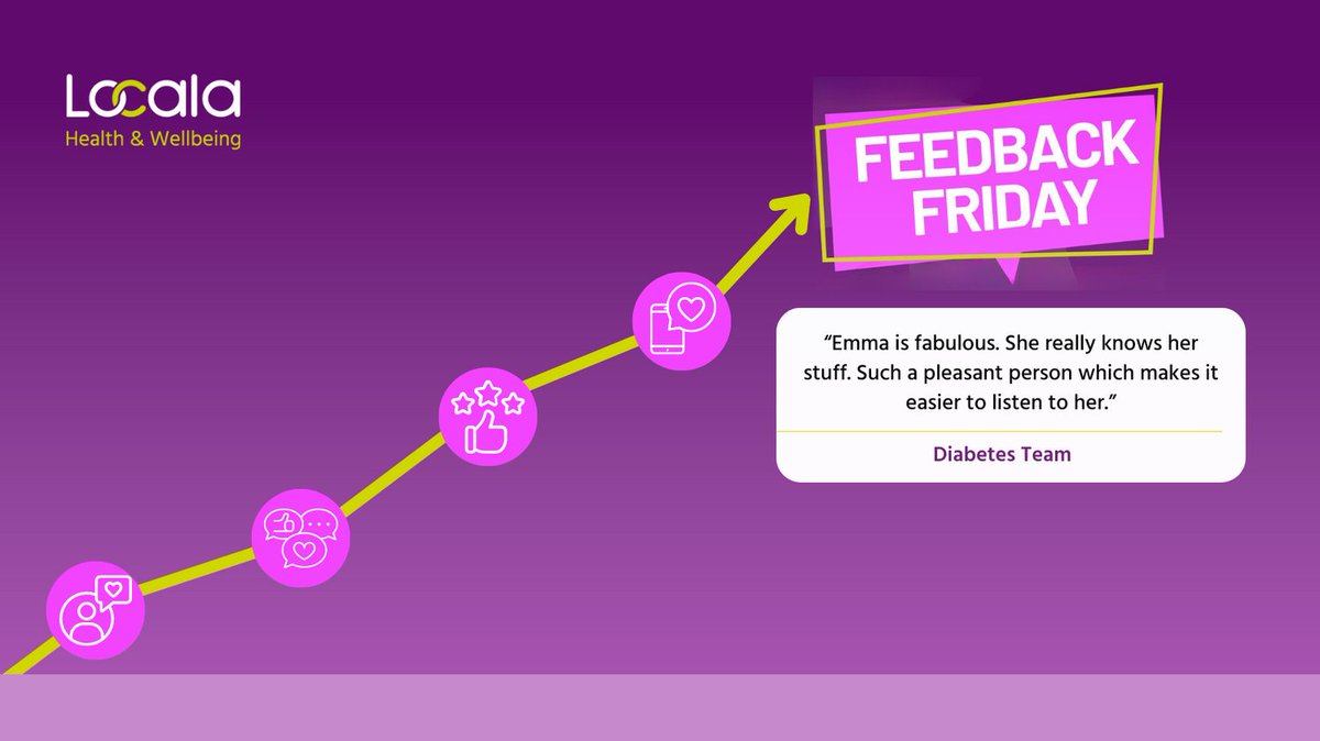 Locala's Diabetes Team is the focus of this week's #FeedbackFriday. Thanks to the team for providing wonderful support. We are so grateful! ⭐