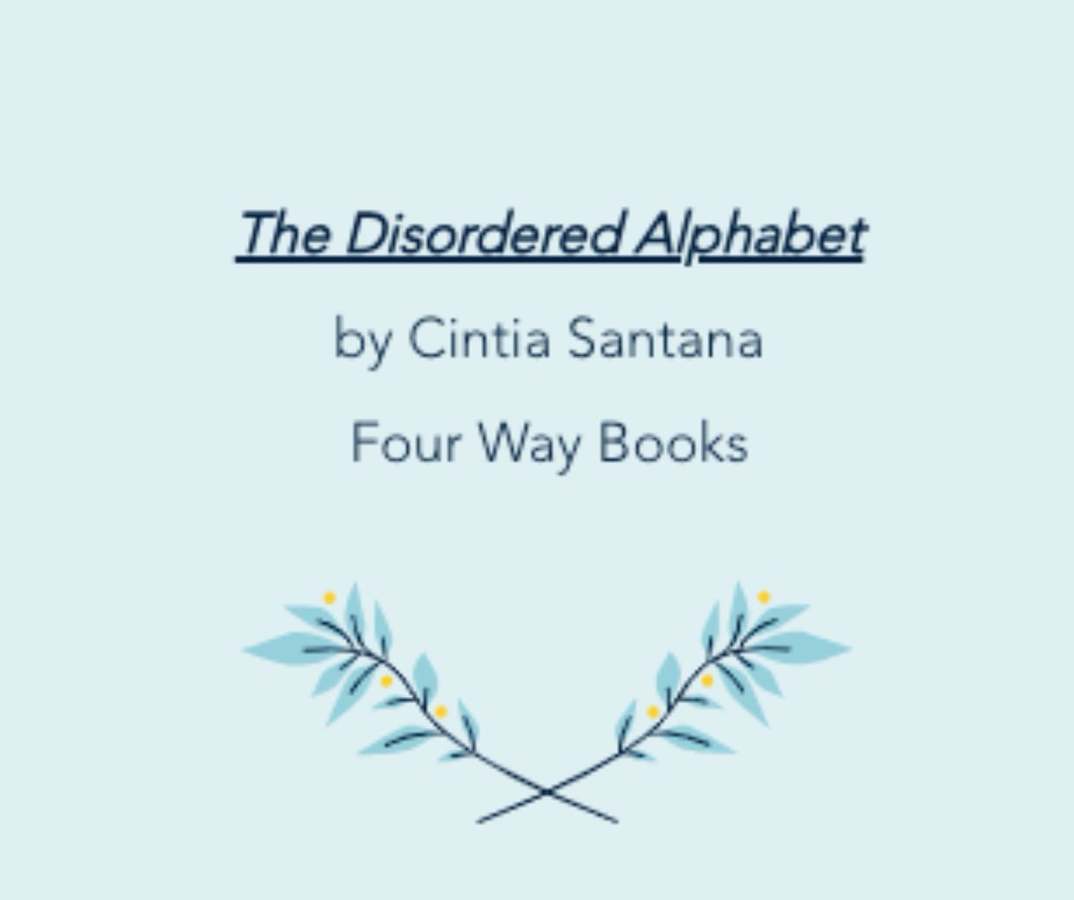 Congratulations to Cintia Santana, author of The Disordered Alphabet (fourwaybooks.com/site/the-disor…), one of seven semi-finalists for the 2024 PSV North American Poetry Book Award (@PoetryVirginia)!

poetrysocietyofvirginia.org/napba-winners

#newpoetry
#mustreadbooks
#ReadIndie