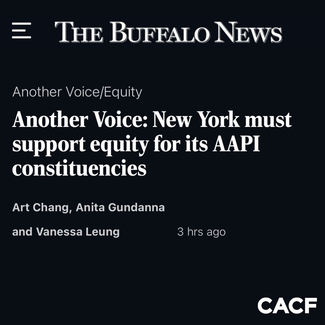 Coalition for Asian American Children and Families (@cacf) on Twitter photo AAPI nonprofits are the first place community members turn when they need culturally accessible services. We urge <a href="/GovKathyHochul/">Governor Kathy Hochul</a> to restore $30 million in funding to AAPI communities so that we can continue providing these vital services.
Read more: bit.ly/RestoreAAPIEqu… AAPI nonprofits are the first place community members turn when they need culturally accessible services. We urge <a href="/GovKathyHochul/">Governor Kathy Hochul</a> to restore $30 million in funding to AAPI communities so that we can continue providing these vital services.
Read more: bit.ly/RestoreAAPIEqu…