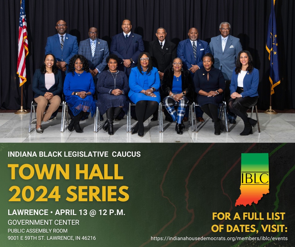 Inspiring Change!  🙌 Join the conversation and be a part of the solution at our Town Hall Event Series, organized by the @INBlackCaucus . indianahousedemocrats.org/members/iblc/e…
#IBLC #CitizenEngagement #TownHallTalks #VoicesOfOurTown