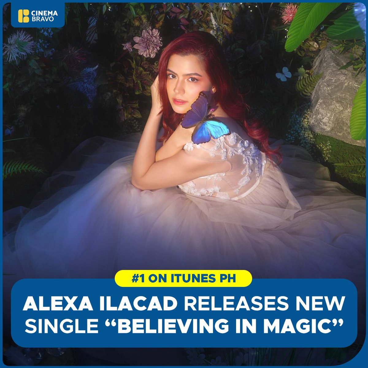 UPDATE: #AlexaIlacad's solo version of 'Believing in Magic' is currently #1 on iTunes PH on its debut today on various music streaming platforms. Congratulations for yet another milestone in your magical career, @alexailacad! Photo by cielostudio_mnl