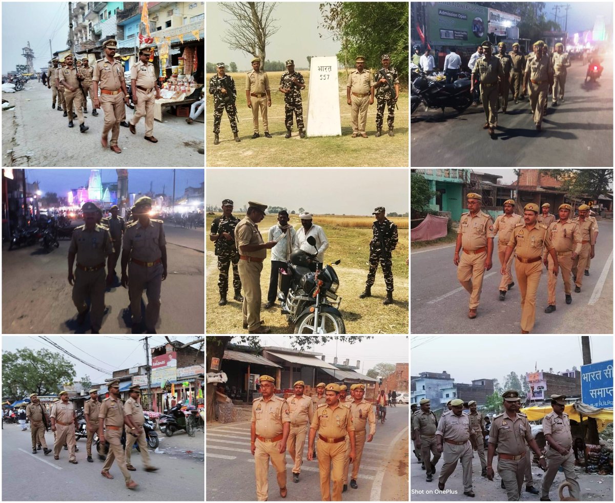 #SP_SDR @prachiIPS के निर्देशन में जनपदीय पुलिस द्वारा आगामी त्यौहार, लोकसभा सामान्य निर्वाचन-24 व शांति व्यवस्था के दृष्टिगत अपने-अपने थानाक्षेत्रो मे चिन्हित हाटस्पॉट तथा आस-पास के क्षेत्रो मे पैदल गश्त/चेकिंग किया गया व अफवाहो से बचने की अपील की गयी।
#UPPolice
#siddharthnagpol