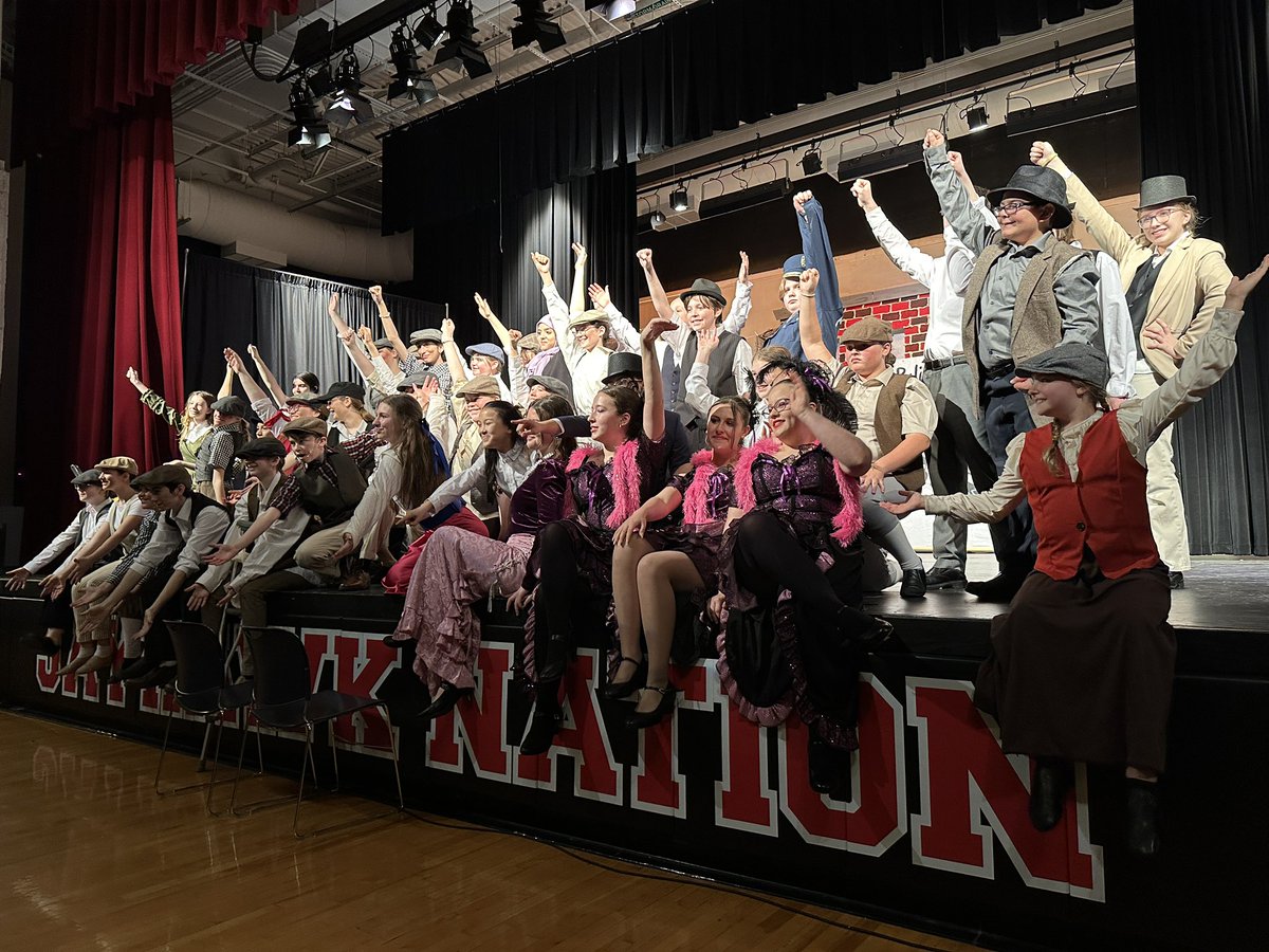 A great performance by the @JerlingJayhawks with their musical “Newsies”! Actors, singers, production, and crew did a great job!