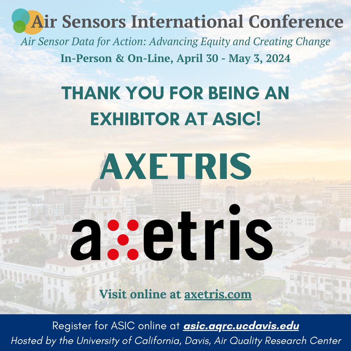 Thank you to Axetris for being an exhibitor as ASIC California 2024! Learn more about them at axetris.com/en. @axetris #airquality #airsensors #airpollution #ASIC2024 #lowcostsensors #communityscience #indoorair