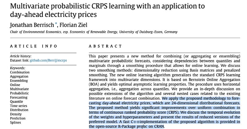 A very interesting paper proposed multivariate CRPS 🔥🔥🔥🔥🔥 complete with R package in C++.🚀🚀🚀🚀🚀

#timeseries #forecasting