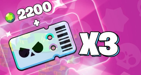 3x Brawl Pass Plus + 2200 Gems Giveaway! 🔥

To enter:
• Follow 
• Like & Repost ❤️♻️
• Comment 'Done'

That's it, end in 27 days ! ! 🔥

#BrawlStars #StarrToon #ChromaNoMore #sorteo #Giveaways #BrawlStarsGiveaway