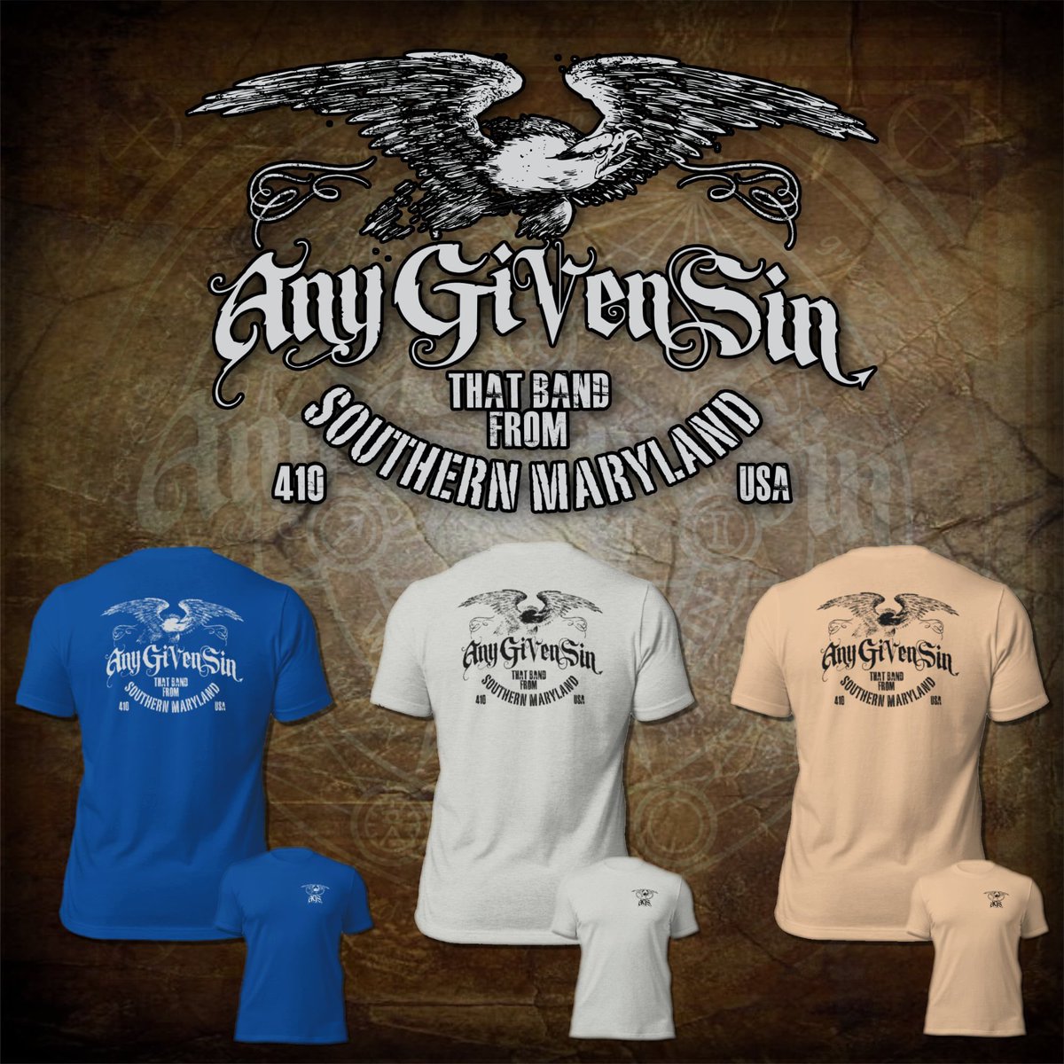 🚨 BRAND NEW 🚨 It’s time to let everyone know. Grab yours NOW AnyGivenSinBand.com/store #AnyGivenSin #ThatBand #Southern #Maryland #Loud #Proud #Rock