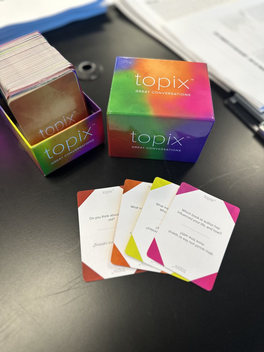Shoutout @chackerman1 for sharing #TopixCards during #ConferenceDay & snagging me a set! Used them during my #Take5—our daily 5-min for #SEL. They sparked vibrant discussions that helped Ss build a stronger sense of belonging. This engagement & energy carried into our bio lesson.