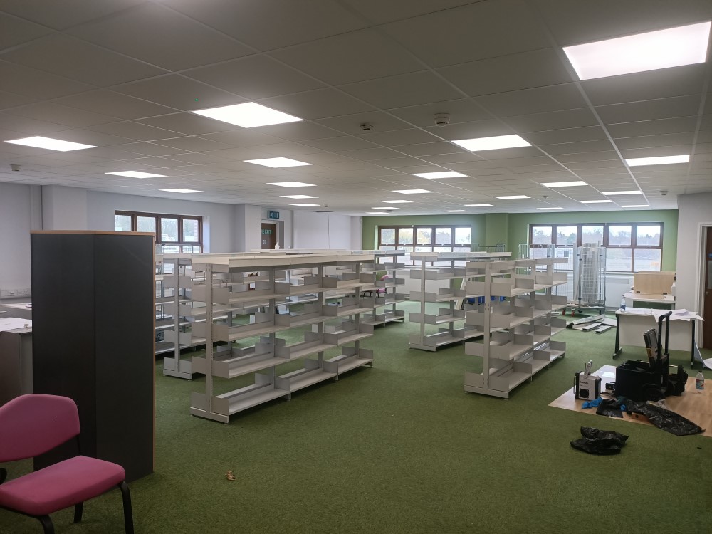 NEARLY DONE!

LGH Library is taking shape following the refurbishment and we can announce that we expect to reopen on:

MONDAY 22nd APRIL

We look forward to welcoming you back to the library.

@Leic_hospital @LPTnhs #TeamUHL #WeAreLPT