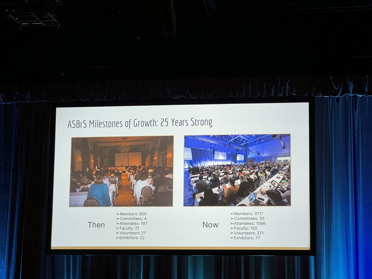 #ASBrS24 is the 25th @ASBrS annual meeting, the largest ever! So cool to see how much it’s grown with the dedication of everyone involved!