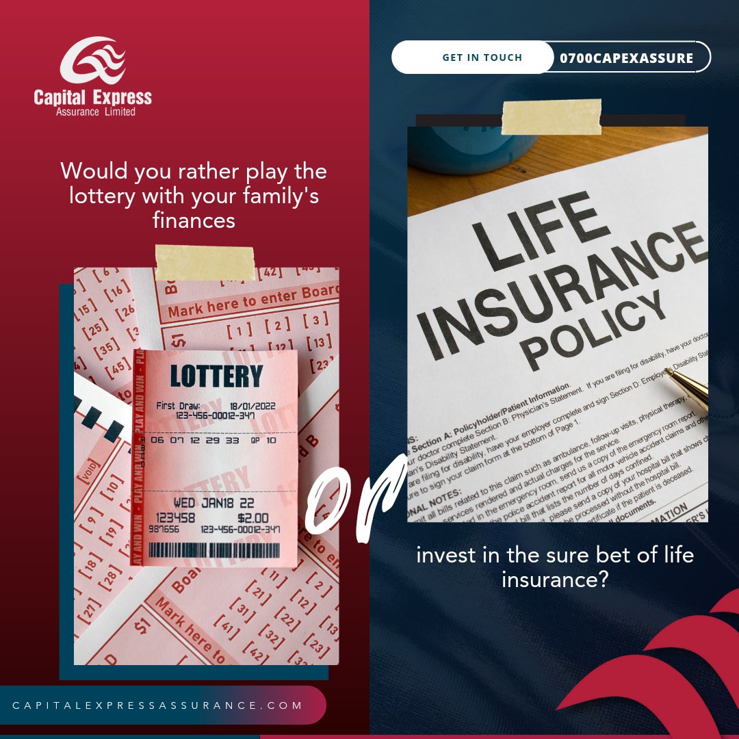 Lottery dreams or financial peace of mind? It's your stake.

#WouldYouRather #LifeInsurance