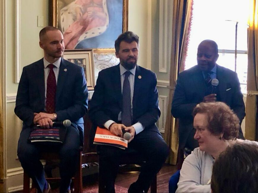 Our Director @G_Schulmeister was a speaker at the @DACORtweets 🇺🇸 meeting on transnational crime, alongside US Ambassador Robinson @Digby06 of @StateINL and Director @pol_ange of @WJPerryCenter. A great opportunity to showcase the efforts of #OAS_DTOC👉 memberleap.com/Calendar/morei…