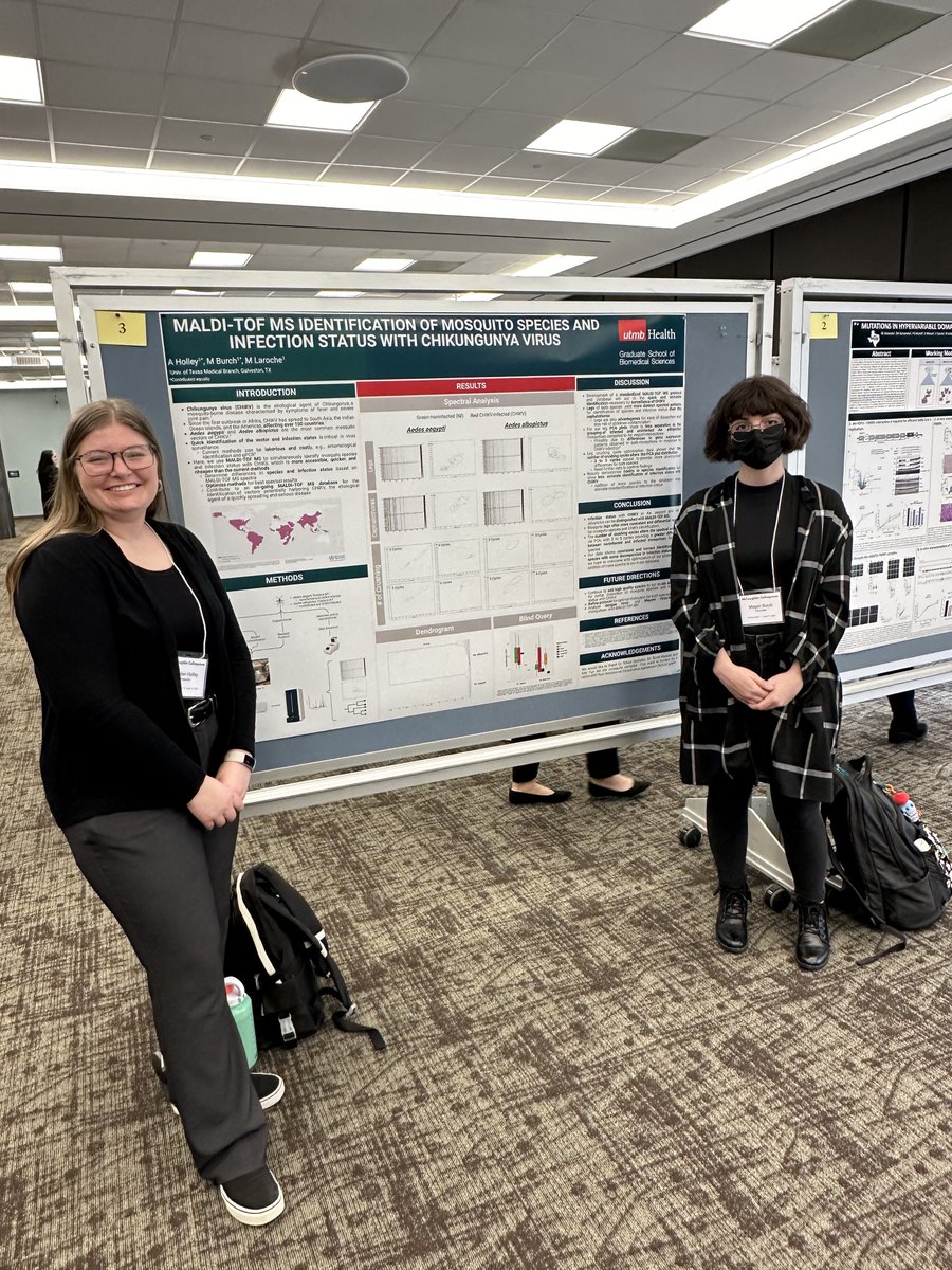 Very proud of my students and postdoc who are presenting their work today at UTMB's McLaughlin Colloquium.