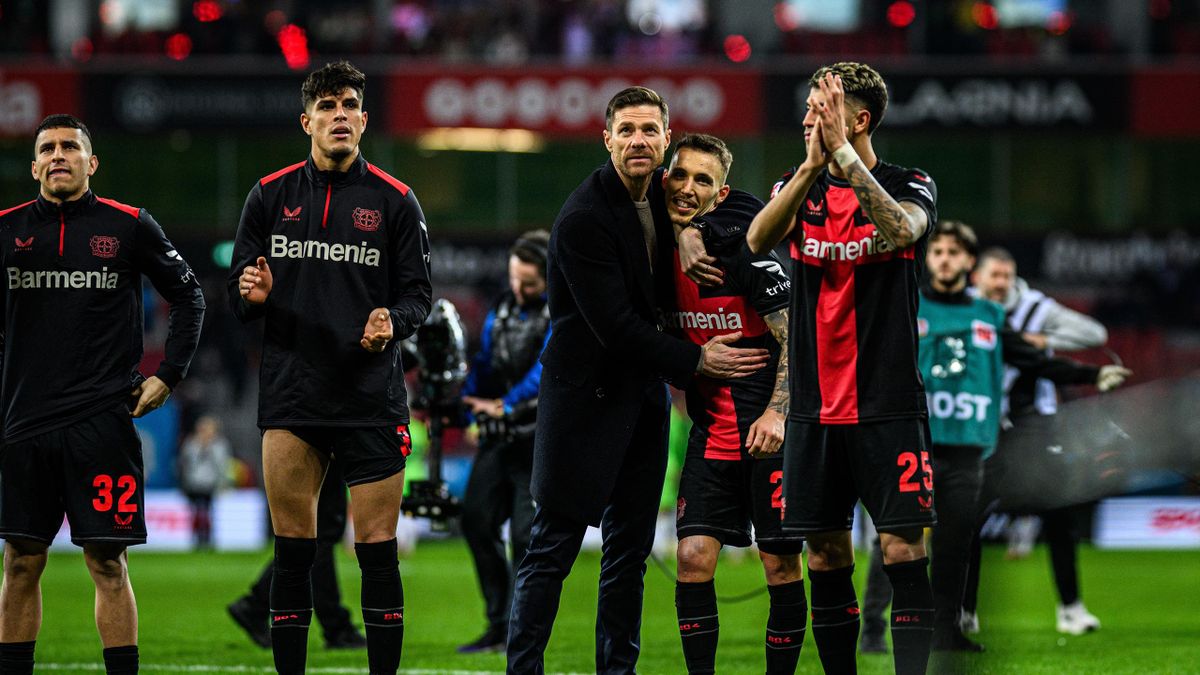 ✅ One win away from the Bundesliga title 🏆 In the DFB Pokal Final 🇪🇺 One foot in the Europa League semi-finals Champs, will Leverkusen pull off the treble? 👀 #Merrybet #whereChampionsplay