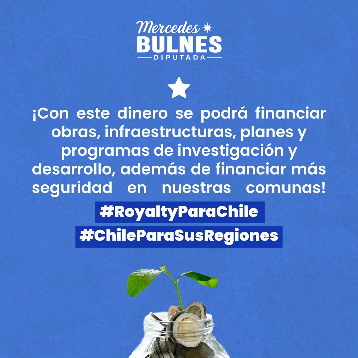 ¡Esta semana llegan los fondos del #RoyaltyMinero a nuestra Región del #Maule! 💰 $29.432 mil millones a la Región del Maule que irán directamente a las municipalidades para que financiar obras, infraestructuras, planes y programas de investigación y desarrollo, además de