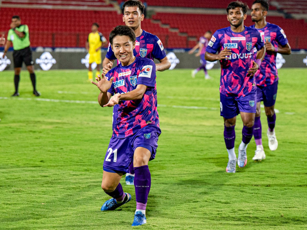 Daisuke channeling his inner Kamehameha energy 🤩

Saurav has also bagged his second assist of the night! 💪

#KBFC #KeralaBlasters #HFCKBFC