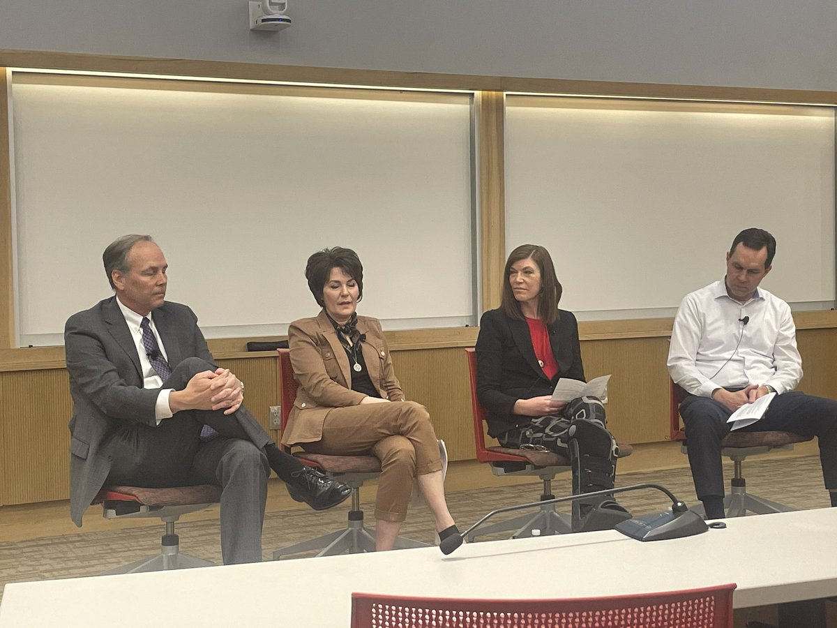 Hosting a CEO panel of four @NebraskaBiz alums who are leading four amazing companies @Assurity @Ameritas @mutualofomaha and @WakelyCG