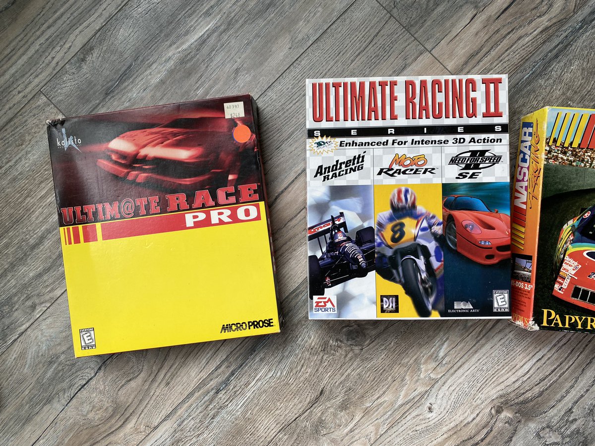 Recent arrivals. #simracing #retrogaming