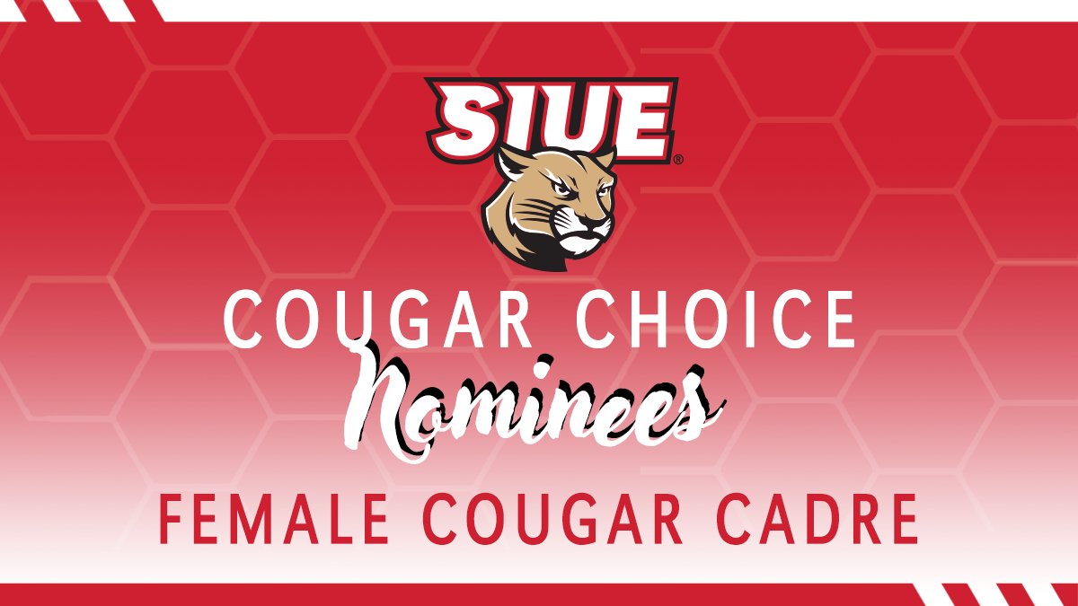 The Cougar Choice Awards are in 4⃣ days! Each program nominates one student-athlete for the Cougar Cadre Award and is voted on by @SIUE__SAAC Nominees demonstrate leadership, sportsmanship, and commitment to academics, athletics, and community. The female nominees are...⬇️👀