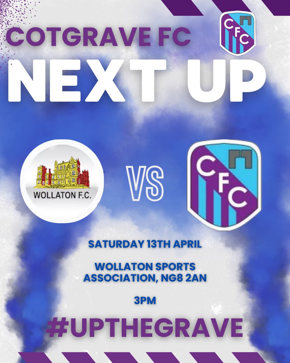 ⚽️⚽️⚽️⚽️ Just the one game tomorrow as the First Team travel to third placed @wollatonfc in the @NottsSeniorLge! Looking to bounce back after a tough loss mid-week! 😬 #upthegrave @NonLeagueCrowd @NonLeagueFix @NottsDerbyFBall @EuroSoccerCo