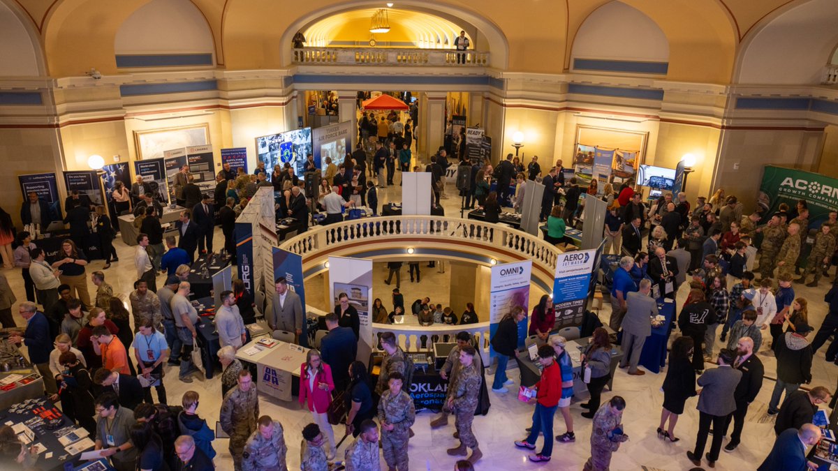 Tinker AFB leaders, service members, and aviation and aerospace industry representatives gathered at the State Capitol April 3 for AERO Oklahoma, an aviation, aerospace, and defense awareness day. Full story: tinker.af.mil/News/Article-D…