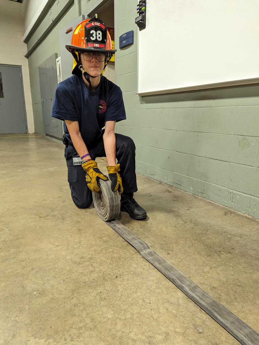 In the Fire/EMT program there is a proper procedure to everything. Including how to roll up a hose.
#skillsmatter