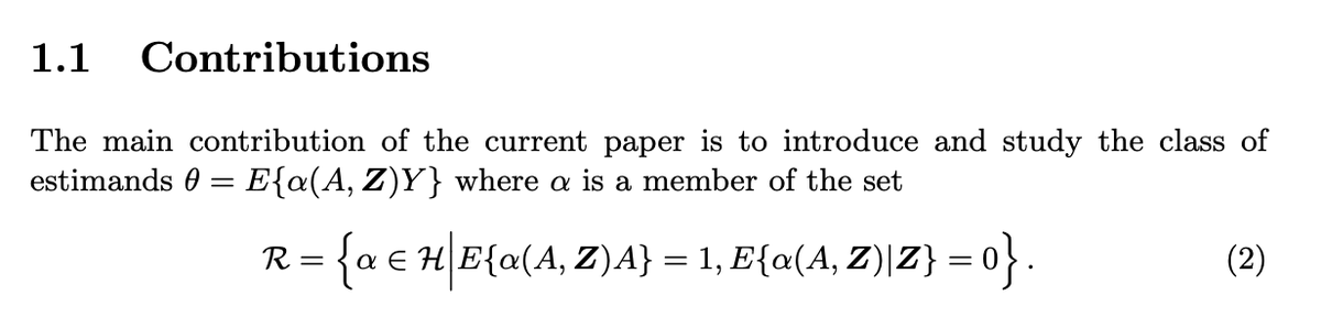 Riesznet (@VC31415 et al.) has propelled Riesz representers into the causal inference limelight, but can we say more about the representers for similar looking estimands?
Answer: Yes
arxiv.org/abs/2308.05456
@karlado @SVansteelandt