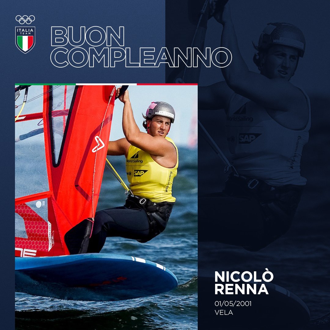 Il talento per il windsurf è questione di famiglia… 🤩 Il nostro campione d’Europa 2023 e del mondo 2024 di iQFOiL, quest’anno farà anche l’esordio a cinque cerchi! Buon compleanno a Nicolò Renna! 🎂 #ItaliaTeam #HappyBday @federvela