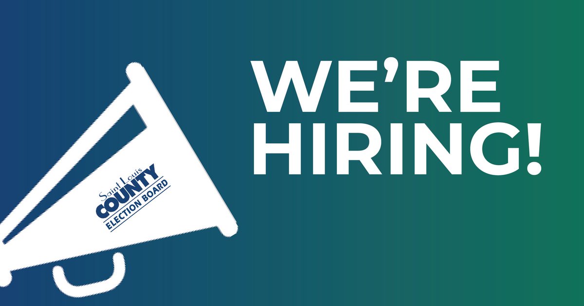 We're hiring in the training department! If you or someone you know is interested, visit the link for more information: stlouiscountymo.gov/st-louis-count… SHARE if someone you know would be a good fit!