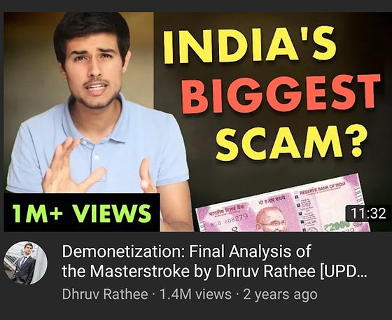 As per Dhruv Rathee previously demonetization was biggest scam & now #ElectoralBondScam

But he never talk about real Scams under UPA govt

Commonwealth scam -70,000 Cr
Coal scam- 1.86 lakh cr
2G scam- 1.76 lakh cr
Chopper scam-3,600 cr
Satyam scam: $1.47 billion

#Dhruv_Rathee