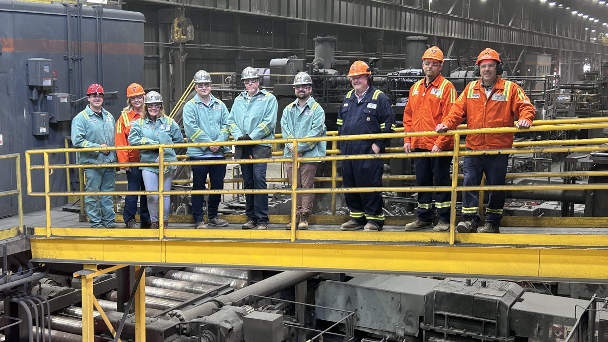 OhioEPA's tweet photo. It's #steel one of the best Ohio industries! Team #OhioEPA visited #Metallus in Canton this week, where workers turn scrap metal into usable alloy steel. #OhioTheHeartOfItAll #RivetingExperience https://t.co/aIAHHJikgt