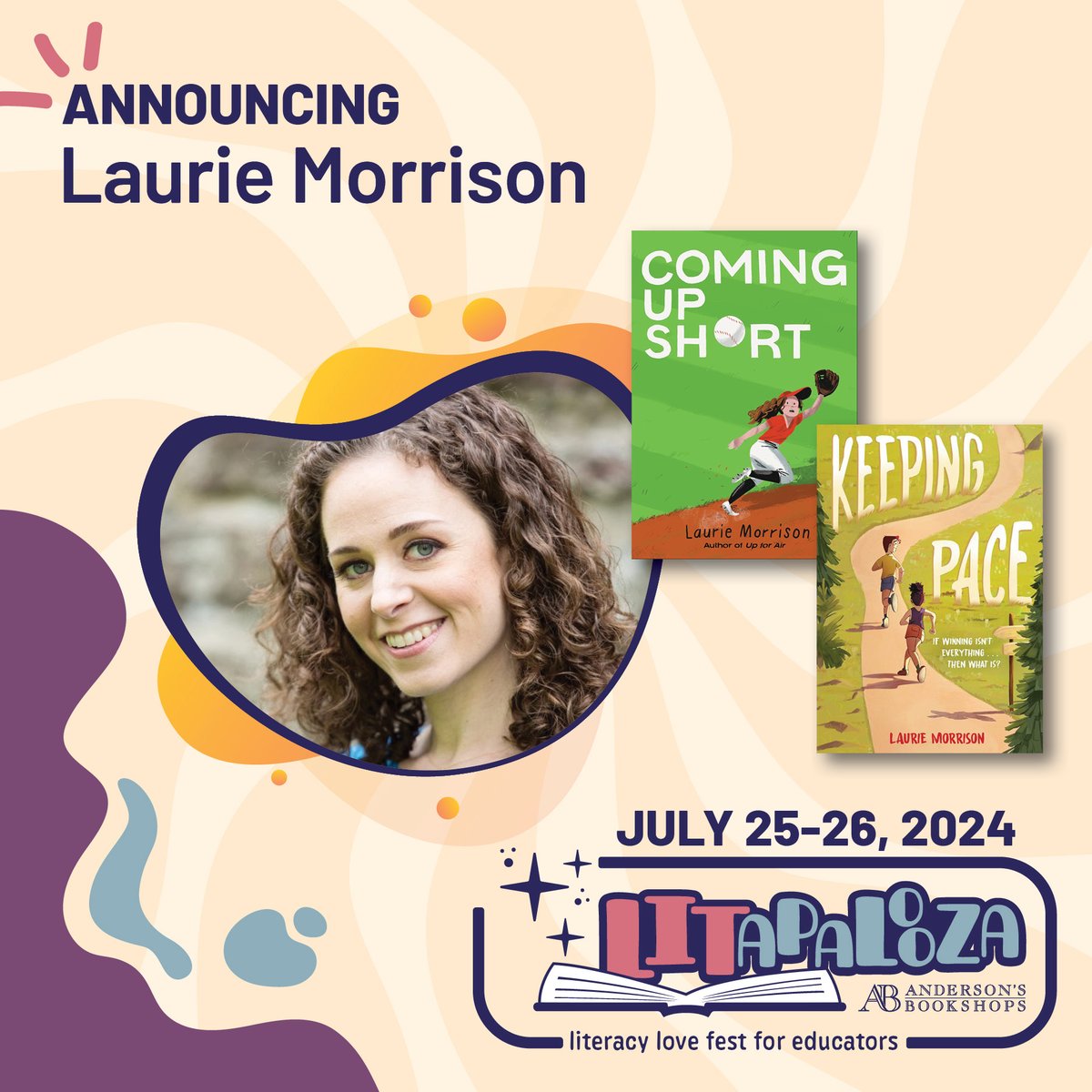 #LITfriday means more author announcements! YOU can meet Laurie Morrison @LaurieLMorrison when you attend our lovefest for literacy - LITapalooza! Spend two days learning at this educator-focused conference! REGISTER HERE: LITapalooza2024.eventcombo.com
