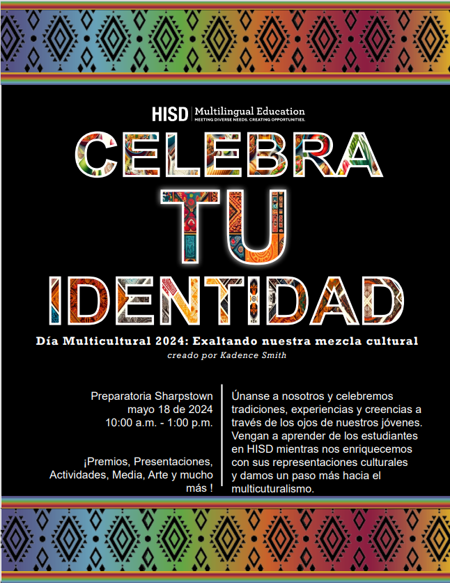 🌍✨ Excited to announce our 2nd annual Multicultural Day at Sharpstown High School on May 18th! 🎉 Join us as we celebrate diverse traditions, experiences, and beliefs, embracing the beauty of blended cultures. Let's unite in celebration! #MulticulturalDay #SharpstownHS