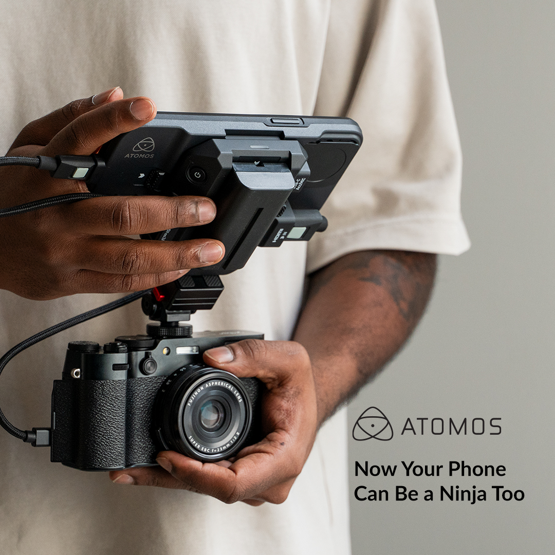 New from @AtomosGlobal: Ninja your iPhone 15 Pro/Max into a monitor-recorder for any pro HDMI camera 🎥

Pre-Order Here: bit.ly/3PZ8lE7