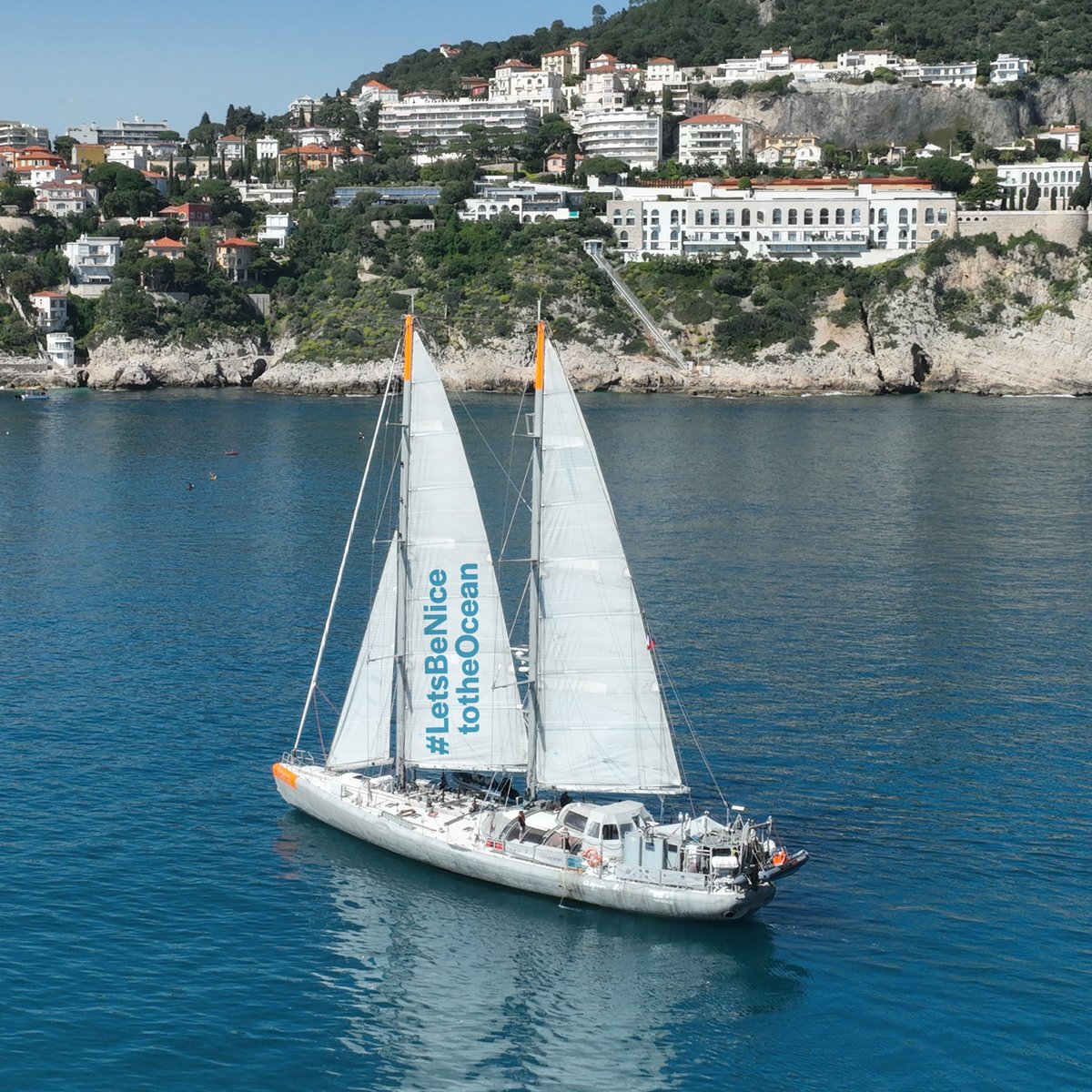 Today in Nice, where the 3rd UN #Ocean Conference will take place in June 2025, the schooner Tara, of our partner @TaraOcean_, enters the harbour. Very nice! #LetsBeNicetotheOcean #UNOC2025 📸 (c) Sylvain Elfassy - Fondation Tara Océan @TaraOcean_